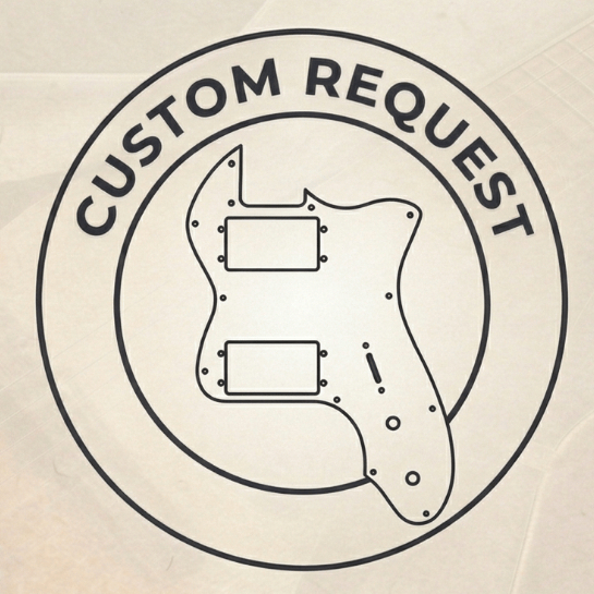 pickguard telecaster thinline Rockwell or Donner 3ply akrilik mirror custom