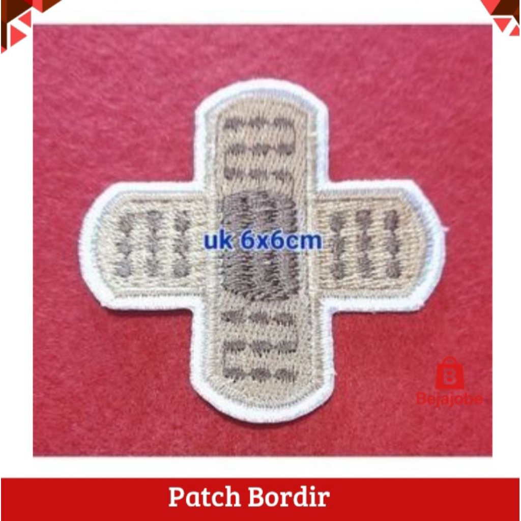 1 Pcs Lem Celana Model Bordir / Patch Emblem Logo Bordir