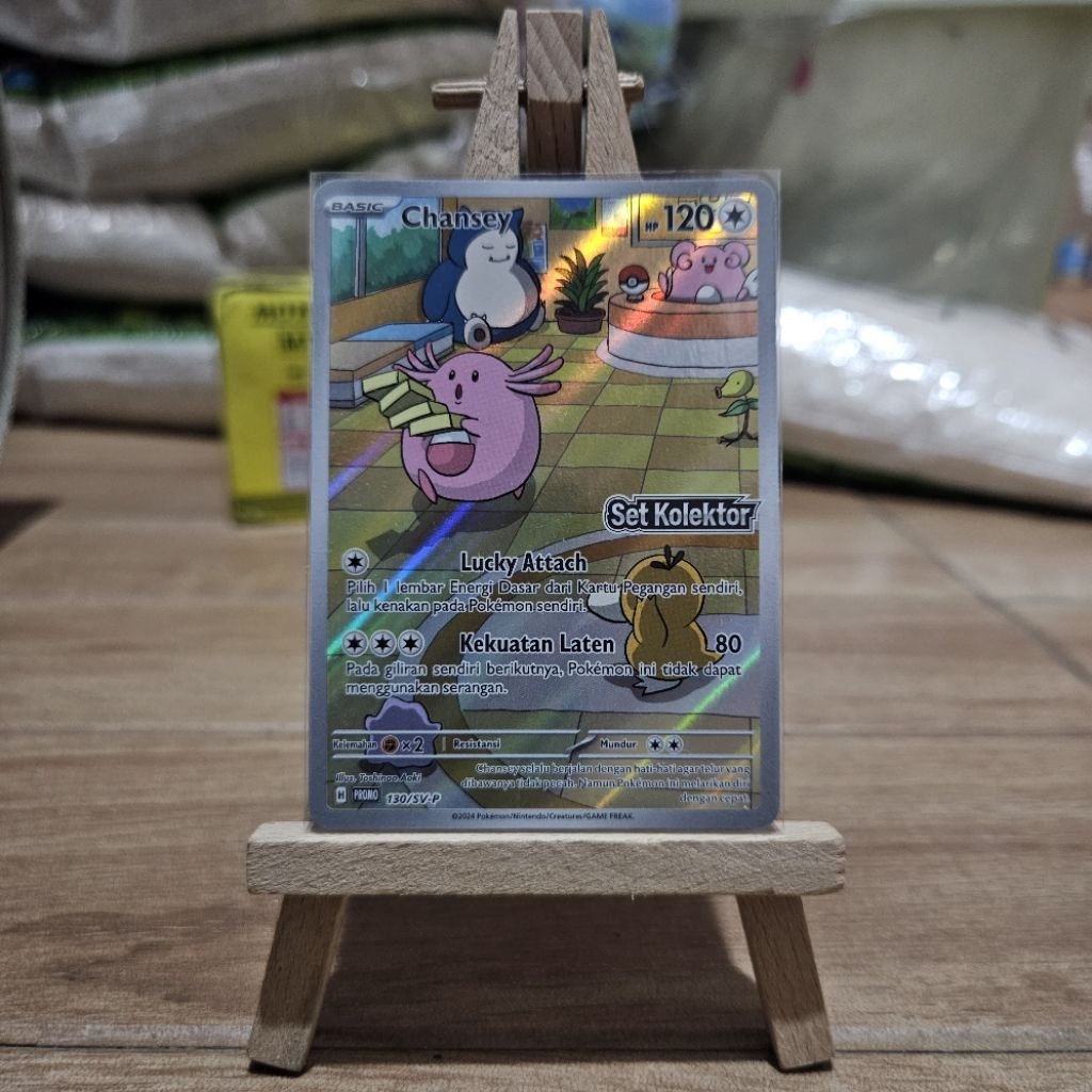 Chansey 130/SV-P Kartu Promo Set Kolektor Topeng Transfigurasi Pokemon TCG Indonesia