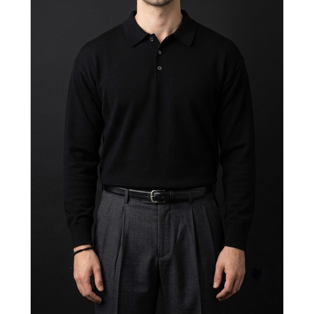 POLO KNIT BY LOHNT WITH BLACK COLOR