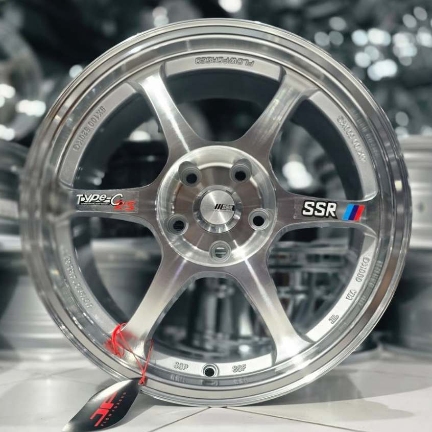 velg racing ring 17 SSR TYPE C FULL POLISH ET 40 velg mobil r17 Terios juke Almaz civic rush Crv xpa