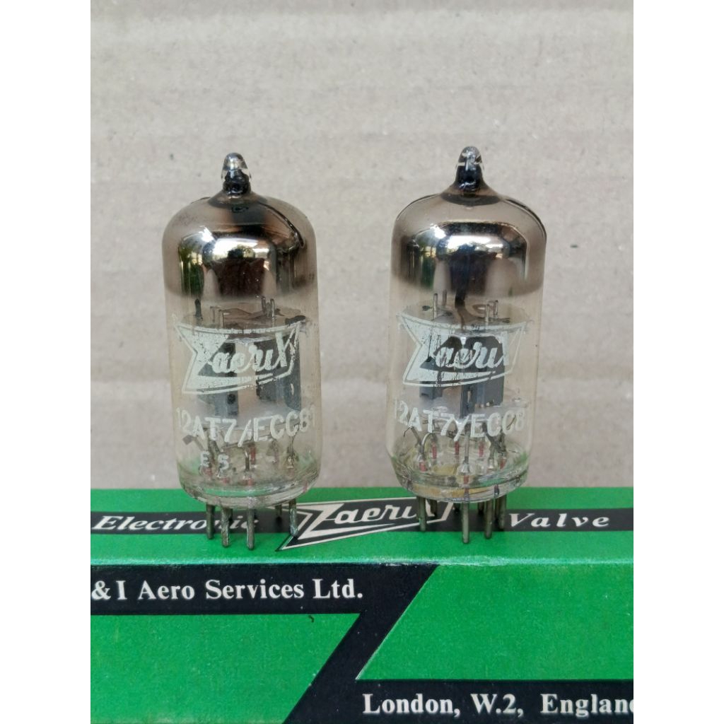 tube 12at7/ecc81/6201 zaerix made in enghland NOS
