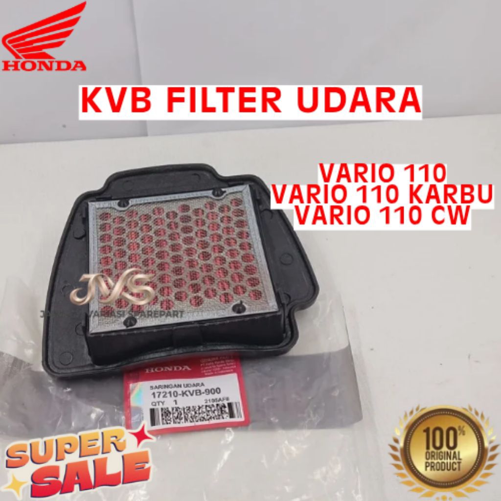 FILTER UDARA KODE KVB, FILTER UDARA VARIO 110, FILTER UDARA VARIO 110 KARBU, FILTER UDARA VARIO 110 