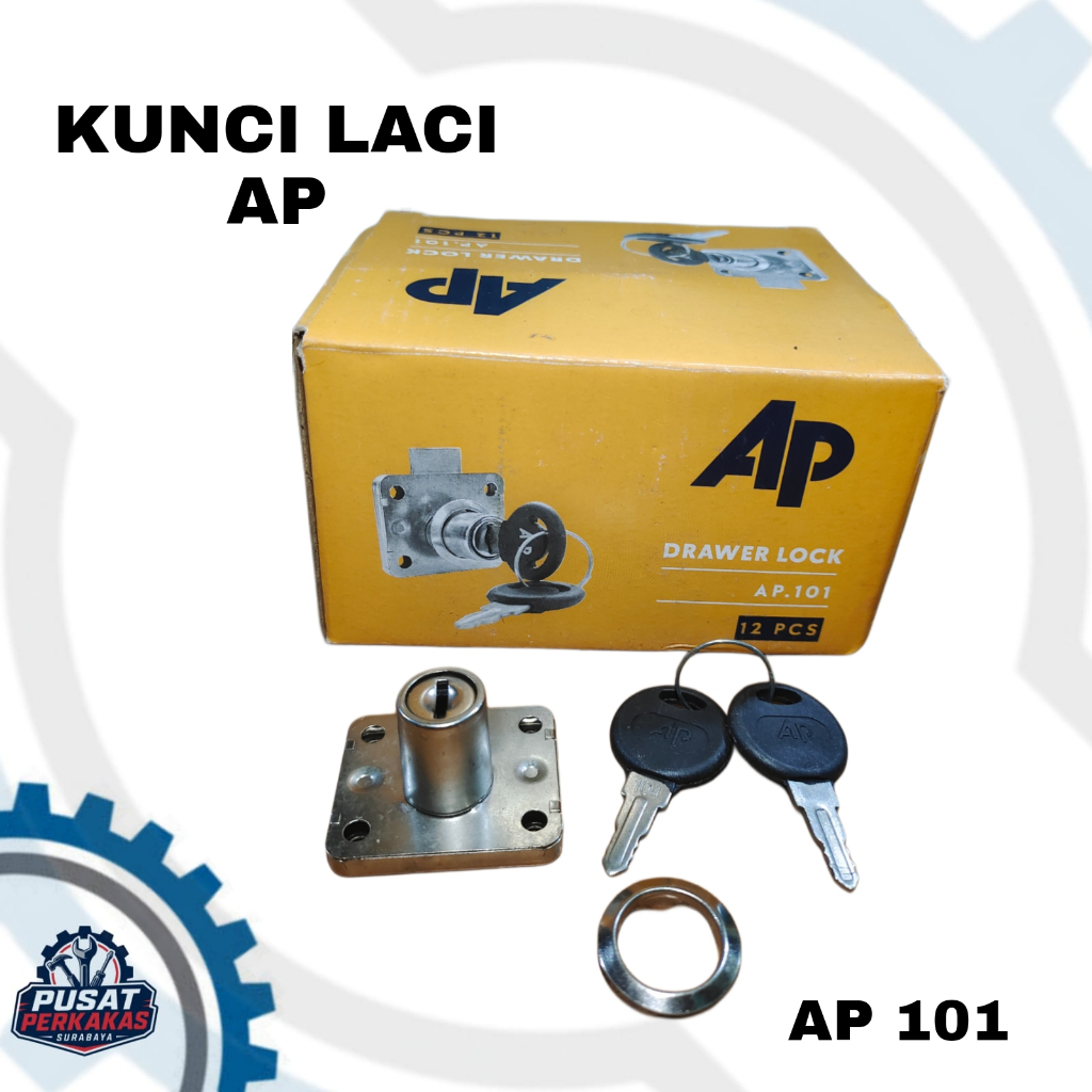 KUNCI LACI AP 101/ KUNCI PINTU LEMARI MEJA AP 101/ DRAWER LOCK