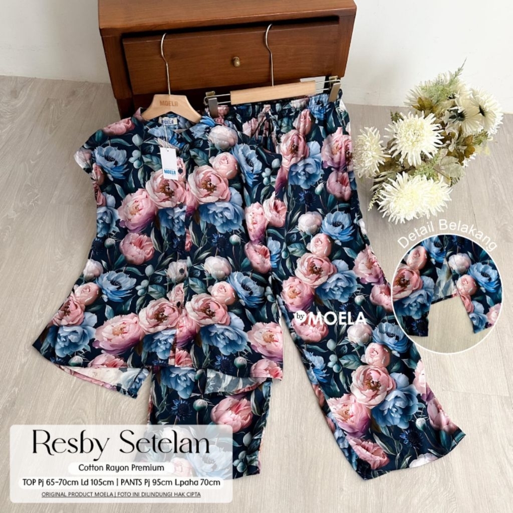 RESBY SET WANITA COTTON RAYON PREMIUM MURAH HALUS BY MOELA