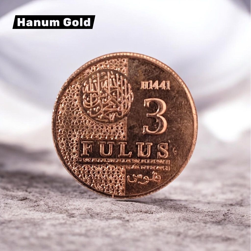 Koin Copper Koin Tembaga 3 Fulus berat 6.4gr