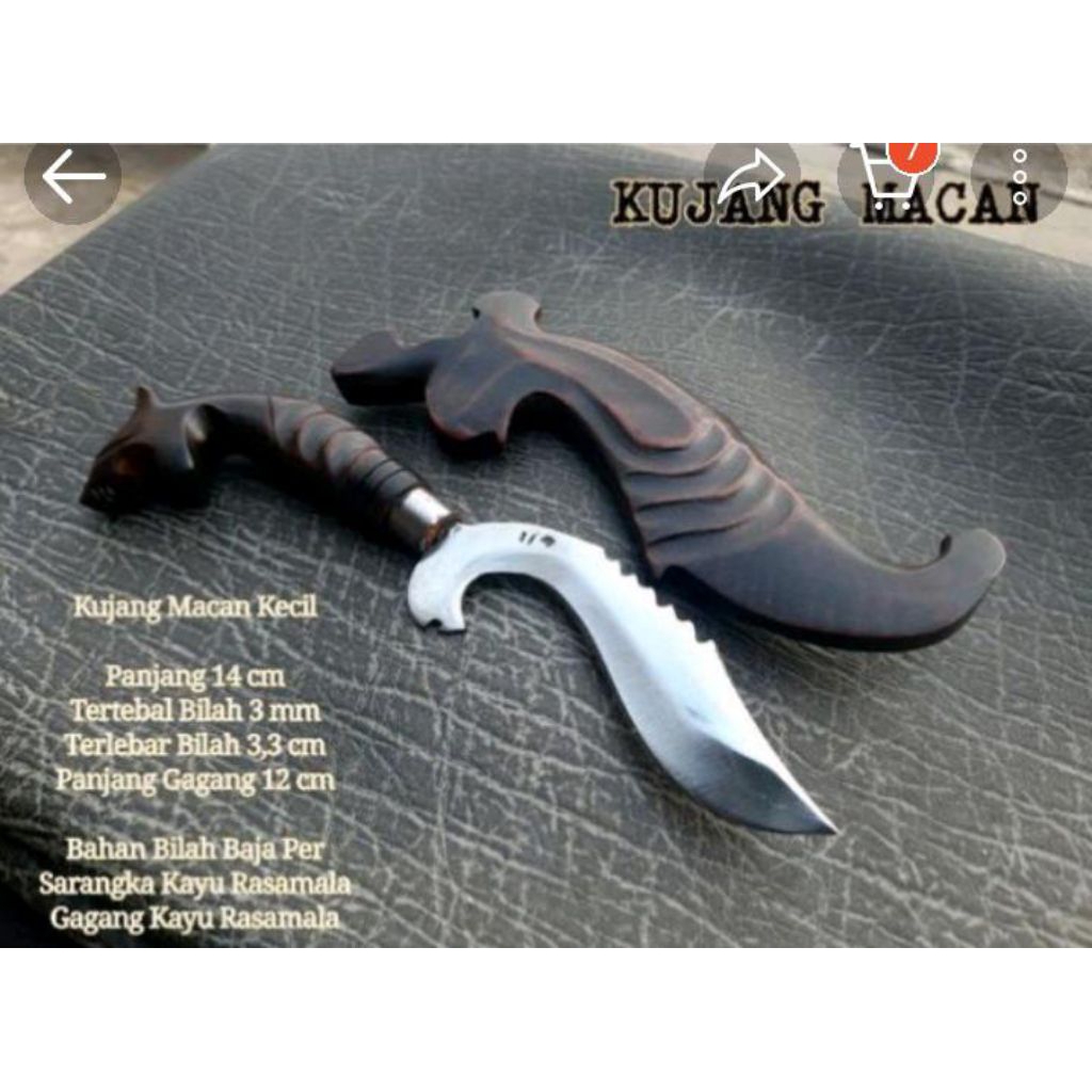 Kujang macan khas Sunda / kujang sovenir/ kujang asli/ kujang tradisional