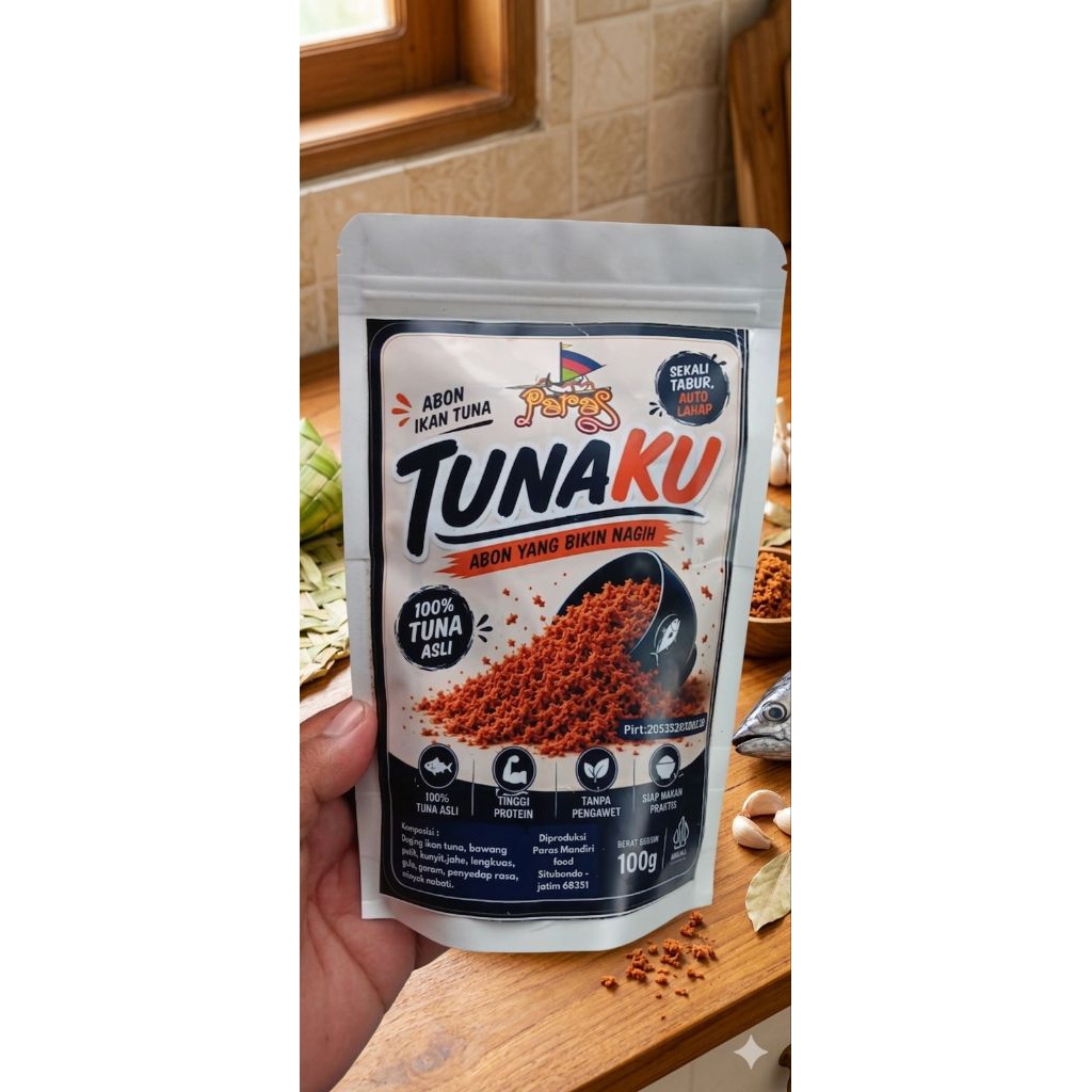 100gr Abon Tuna Tanpa Pengawet, Halal, Kaya Omega 3