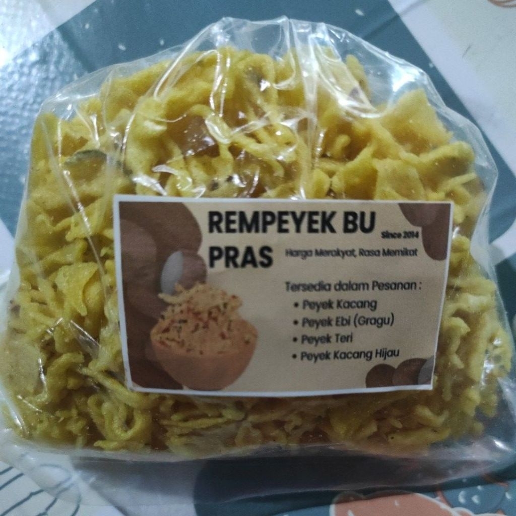 Remuk'an Rempeyek Bu Pras  Mini 50 GRAM;