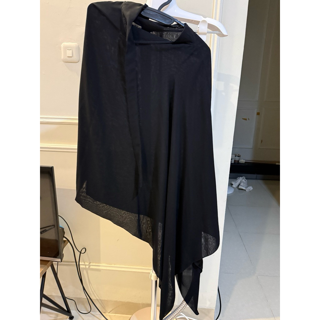 Itsar Syari caspia side khimar black excellent