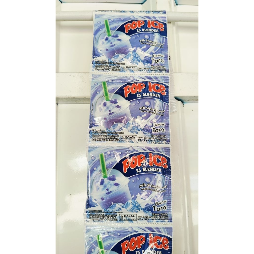 (LANGSUNG KIRIM) POP ES TARO RENTENG ISI 10 PCS - OLIVIA STORE NGANJUK