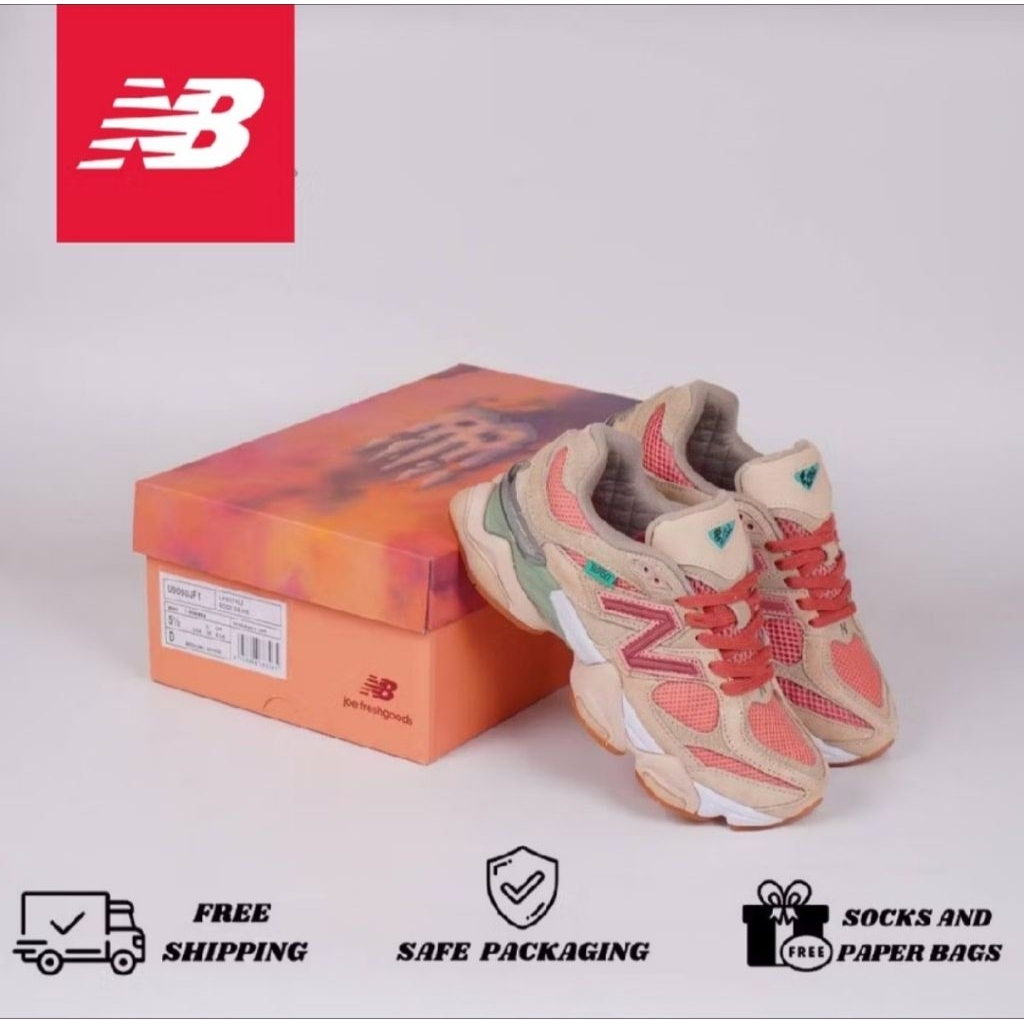 Sepatu New Balance 9060 freshgood Pink Original Pria Wanita NB 9060 Premium Sneakers Import