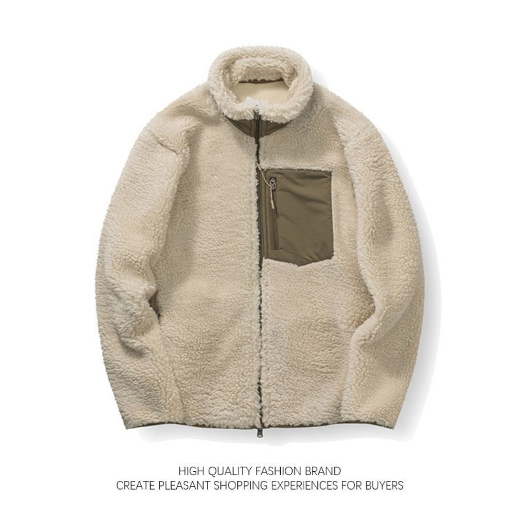 Uniqlo Fluffy Fleece Nilon Pocket
