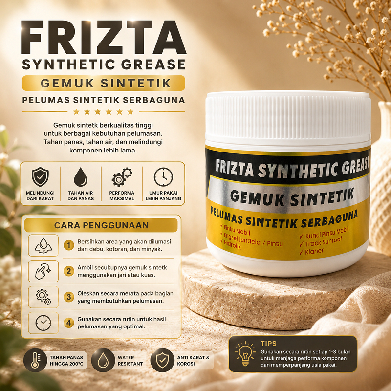 GEMUK Sintetis Syntetic Grease Stemplet Putih Gemuk Pintu Mobil Engsel Rooptoop SunRoof