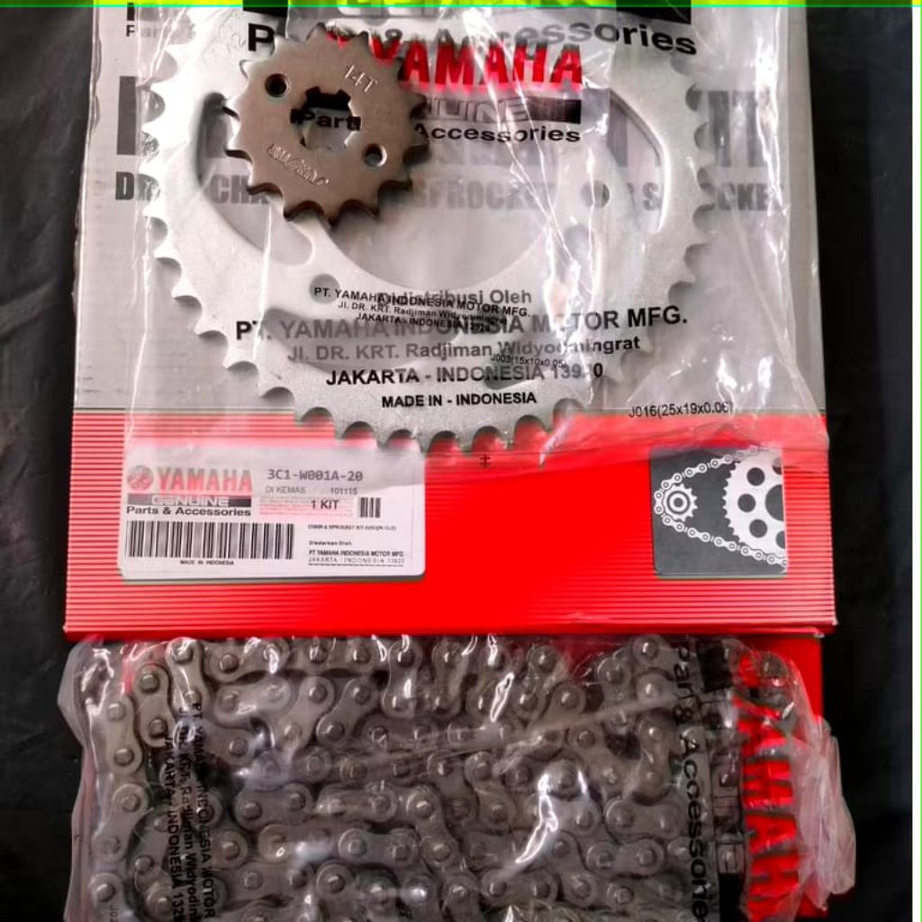 GEAR SET GER DEPAN BELAKANG 3C1 VIXION OLD/LAMA