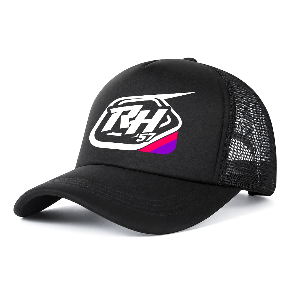 Topi Trucker Racing Rh57 Distro Premium Pria Wanita-Topi Jaring Racing Rh57