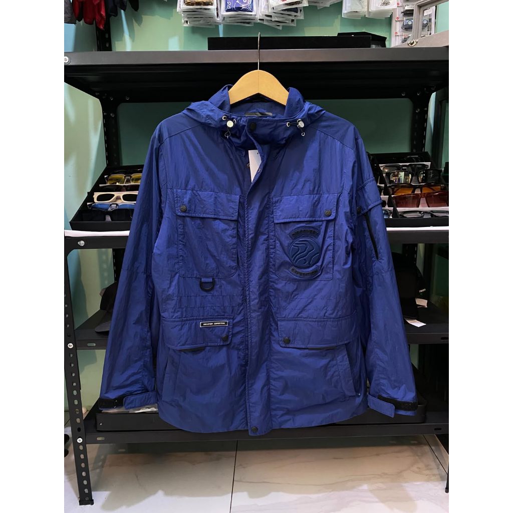 Jacket mountain parka Discovery Expedition blue Authentic