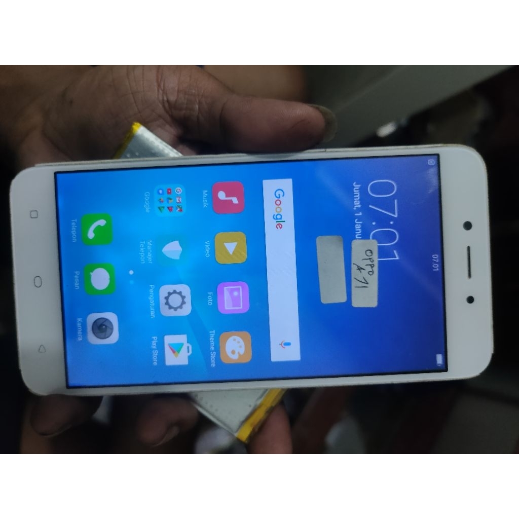 lcd oppo a71 ori copotan