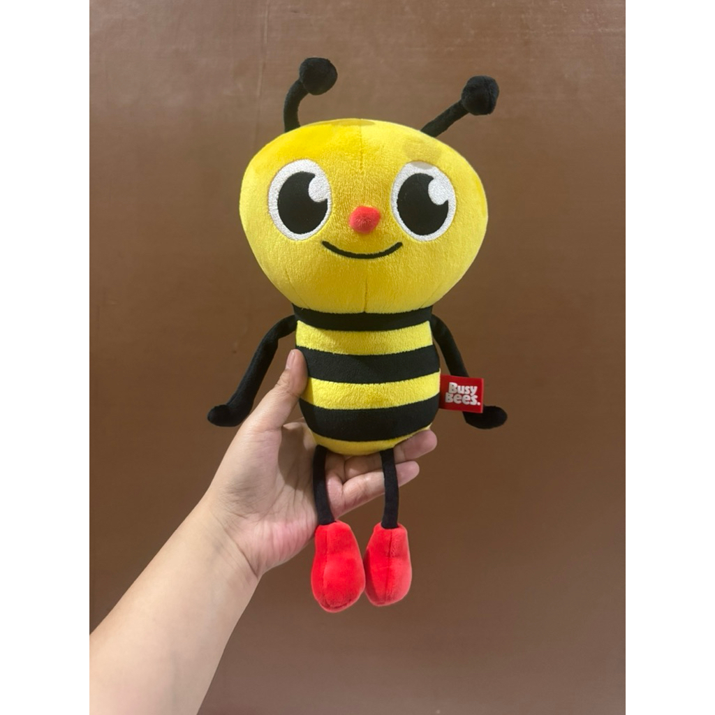 Boneka karakter Lebah Lucu Busy Bee size 31cm Original / Boneka Karakter Hewan Lebah / Boneka Bee / 