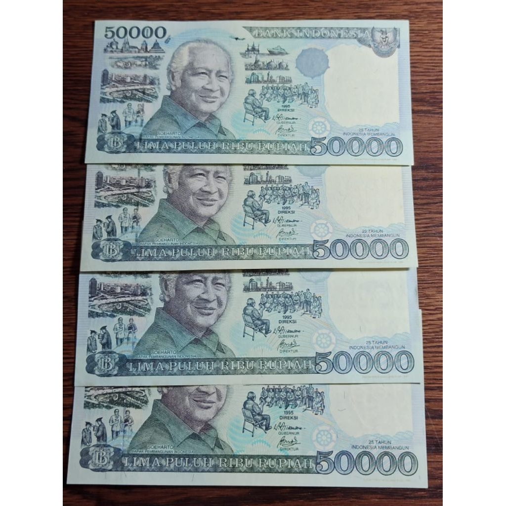 Uang Kuno 50000 Suharto tahun 1993 atau 1995