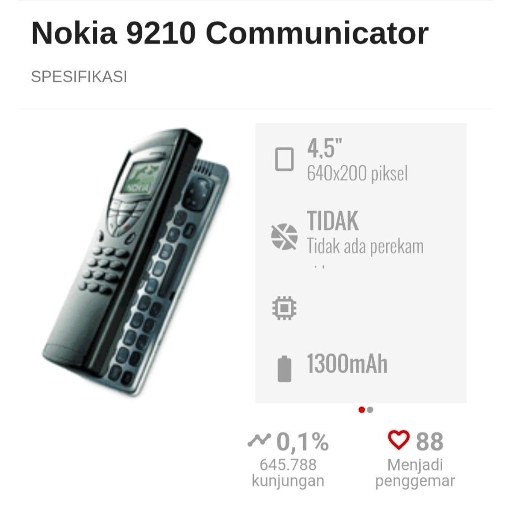 NOKIA 9210 COMMUNICATOR HP JADUL HP LEGENDARIS HP KENANGAN HP NOSTALGIA HP NYA PARA COLLECTOR
