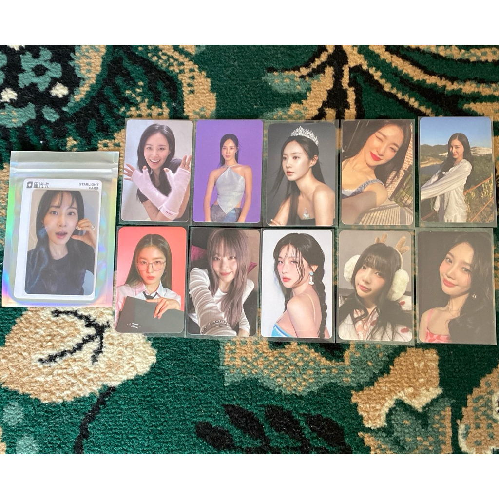 (BACA DESK) Photocard Official Girls’ Generation SNSD Yoona Yuri Hyeoyeon Tiffany Red Velvet Irene S