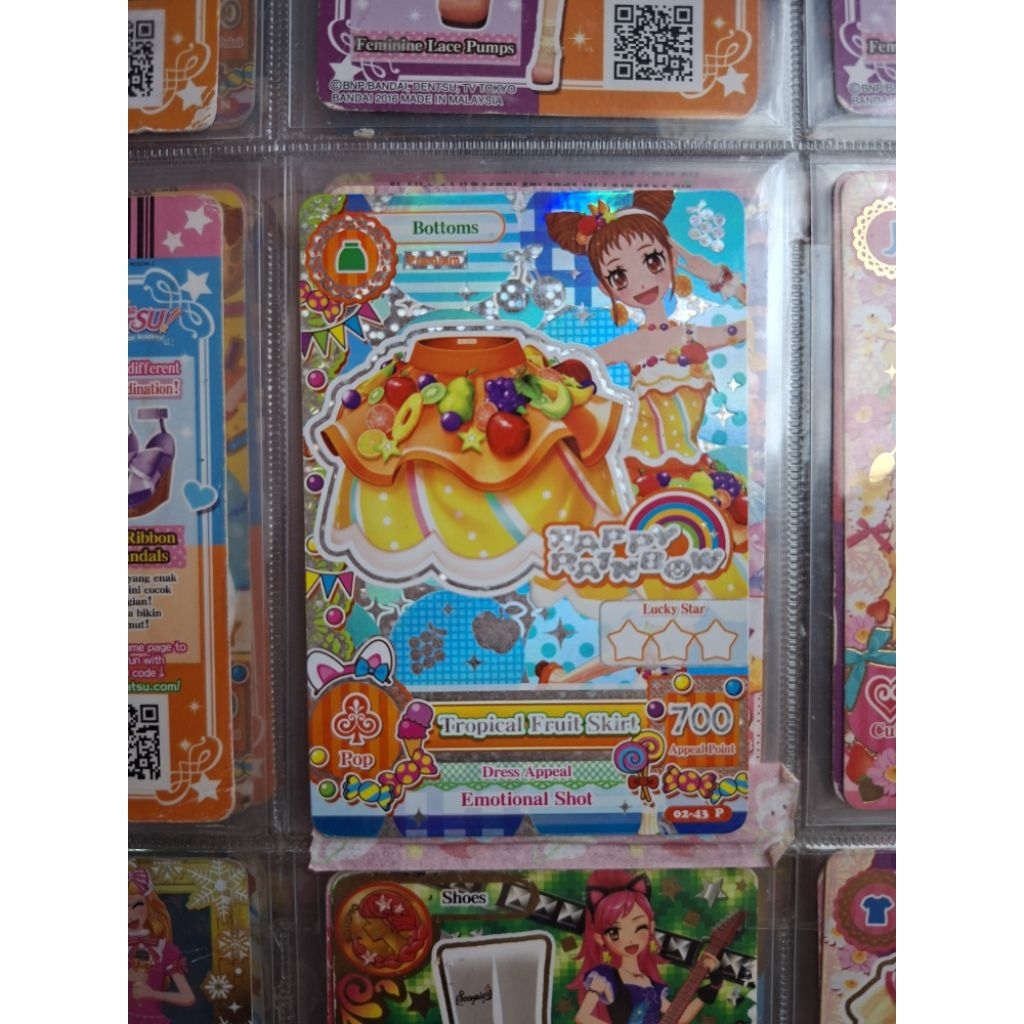 Aikatsu Premium Card Happy Rainbow Otome Tropical Fruit | Kartu Aikatsu