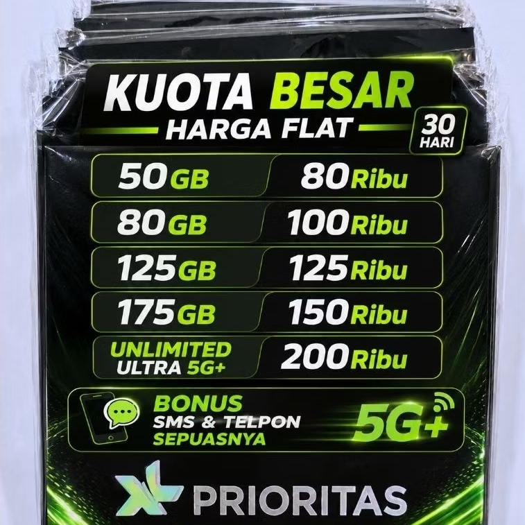 XL Prioritas Kuota 50GB