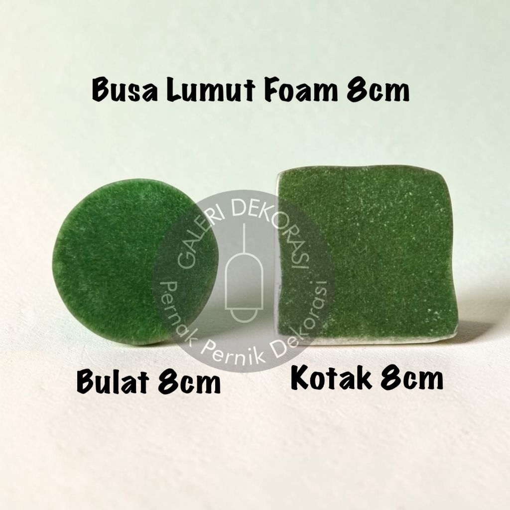 Dekorasi Bunga Busa rumput / Gabus rumput Kotak / Bulat 6cm/7cm/8cm