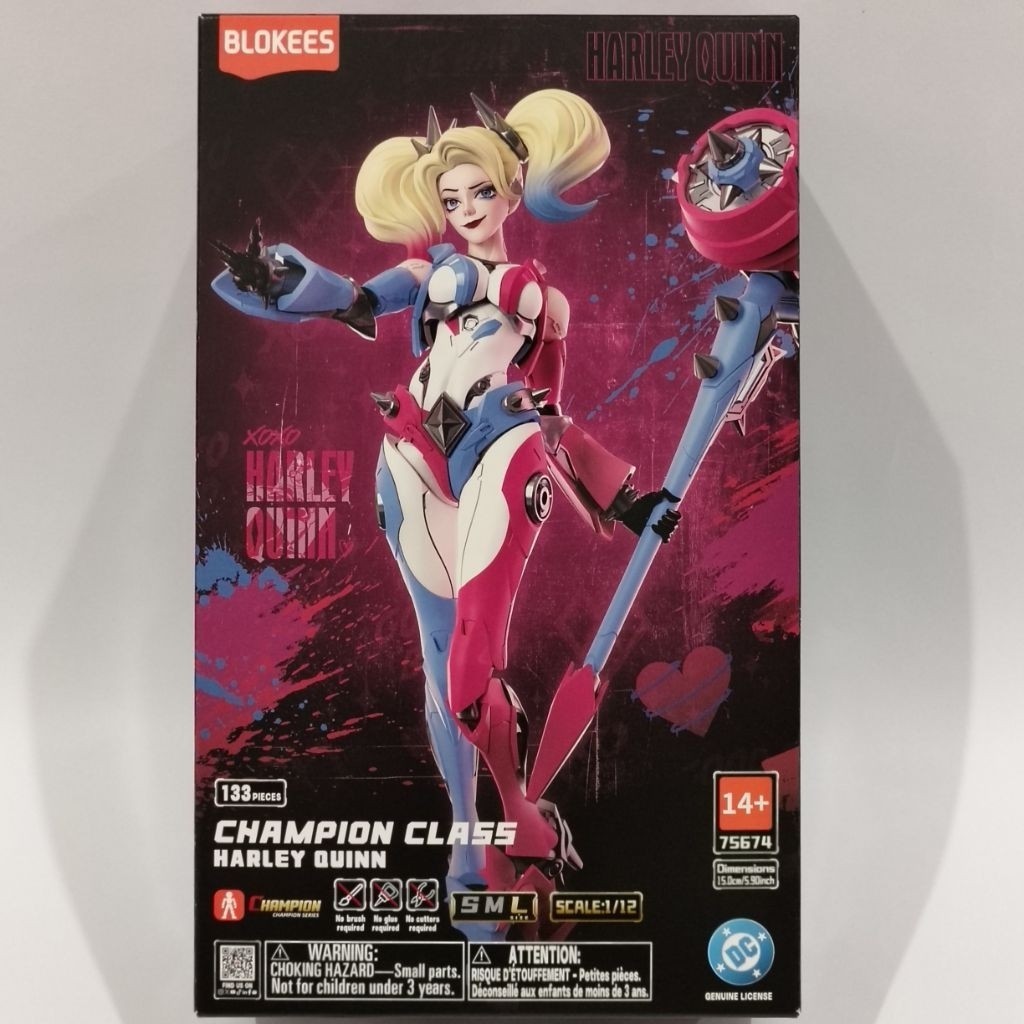 Blokees Harley Quinn DC Champion Class CC04 Batman Superman Nightwing Mainan Figure Original