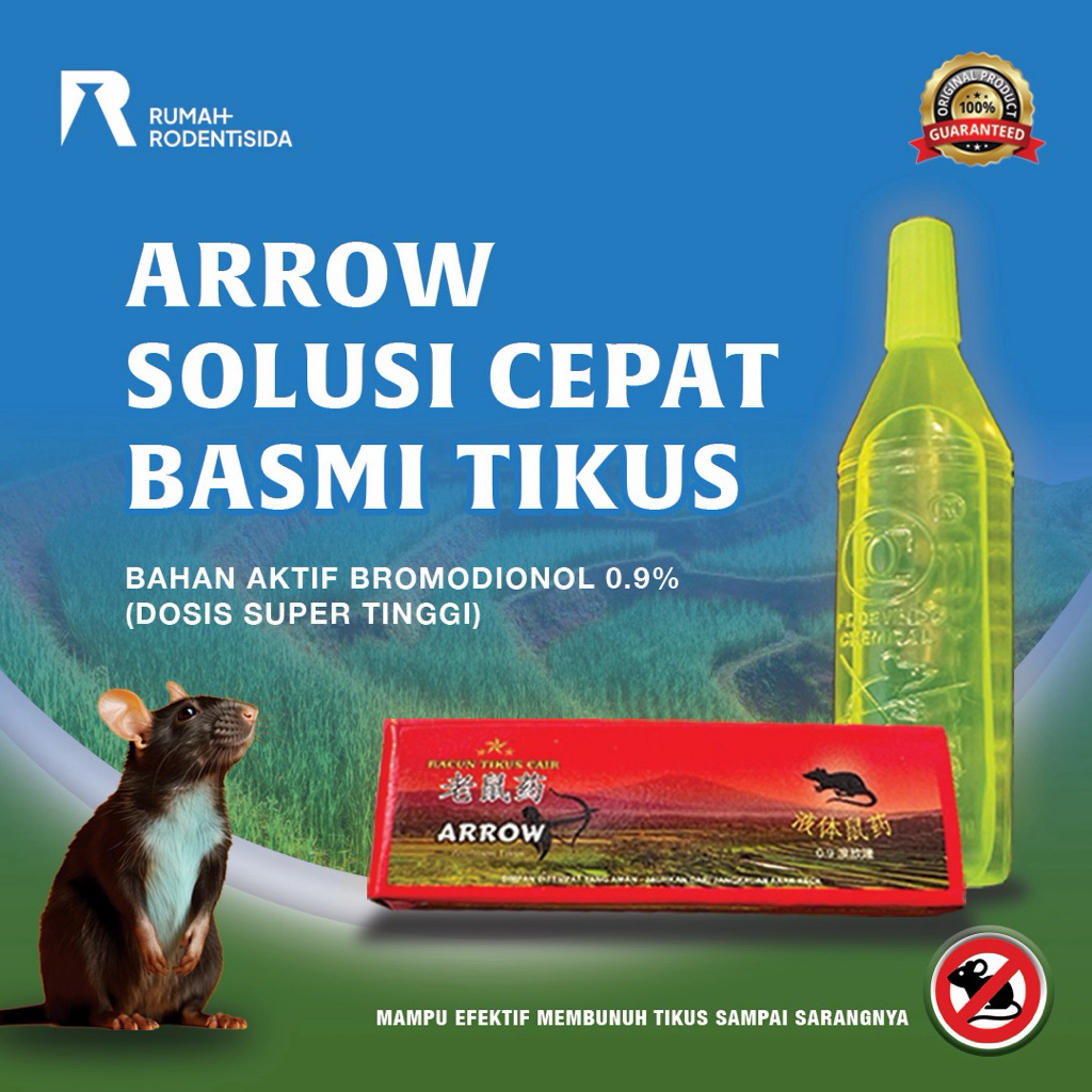 ARROW (Cairan Ampuh Pengusir Tikus/Pengusir Tikus Sawah Ampuh/Rodentisida)