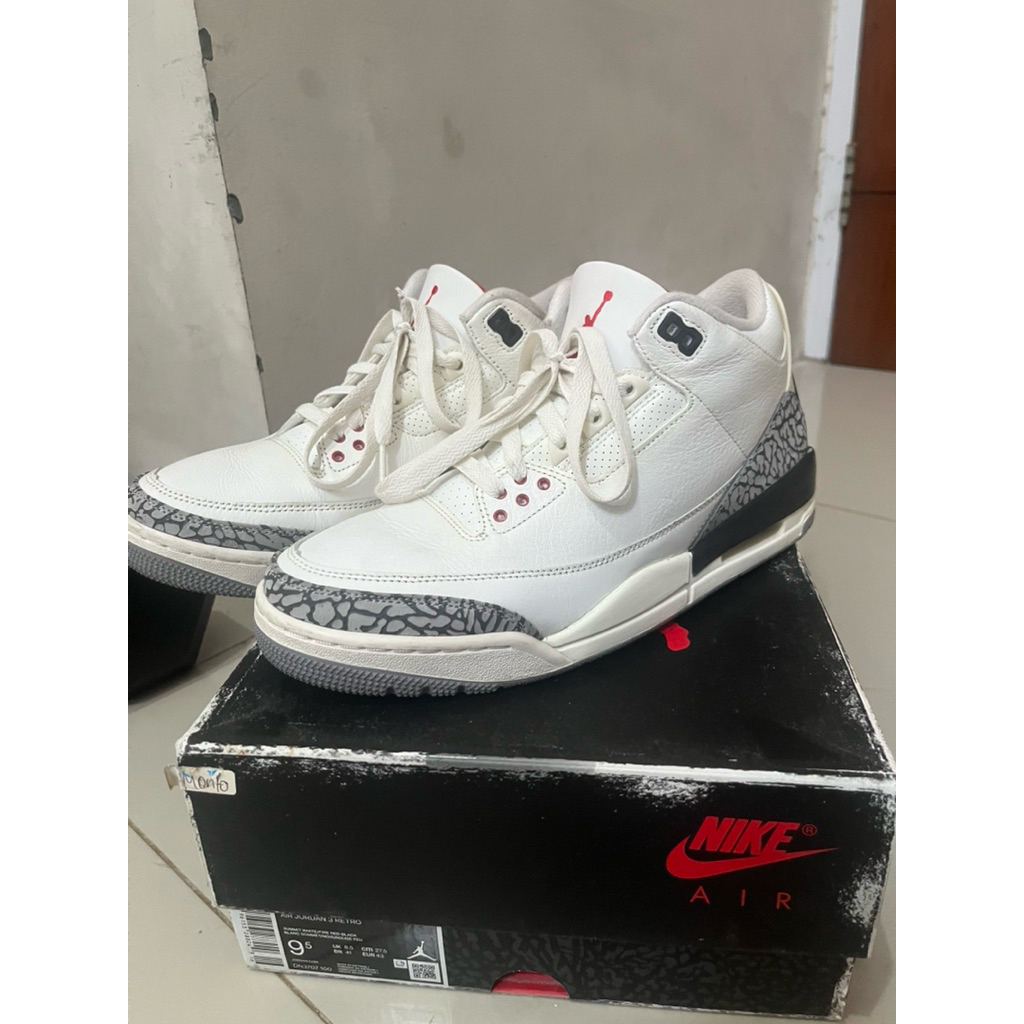 air jordan 3 white cement