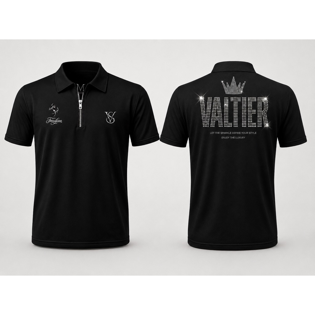 VALTIER STYLE - Zip Polo Shirt Valtier Lacoste CVC Premium Quality