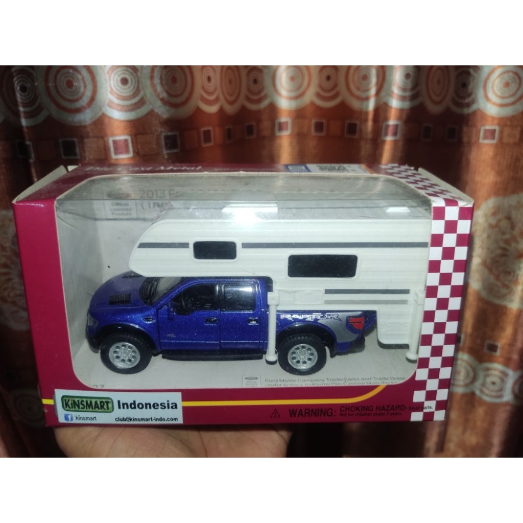 Diecast Kinsmart Ford Raptor F150 Svt (Campervan)