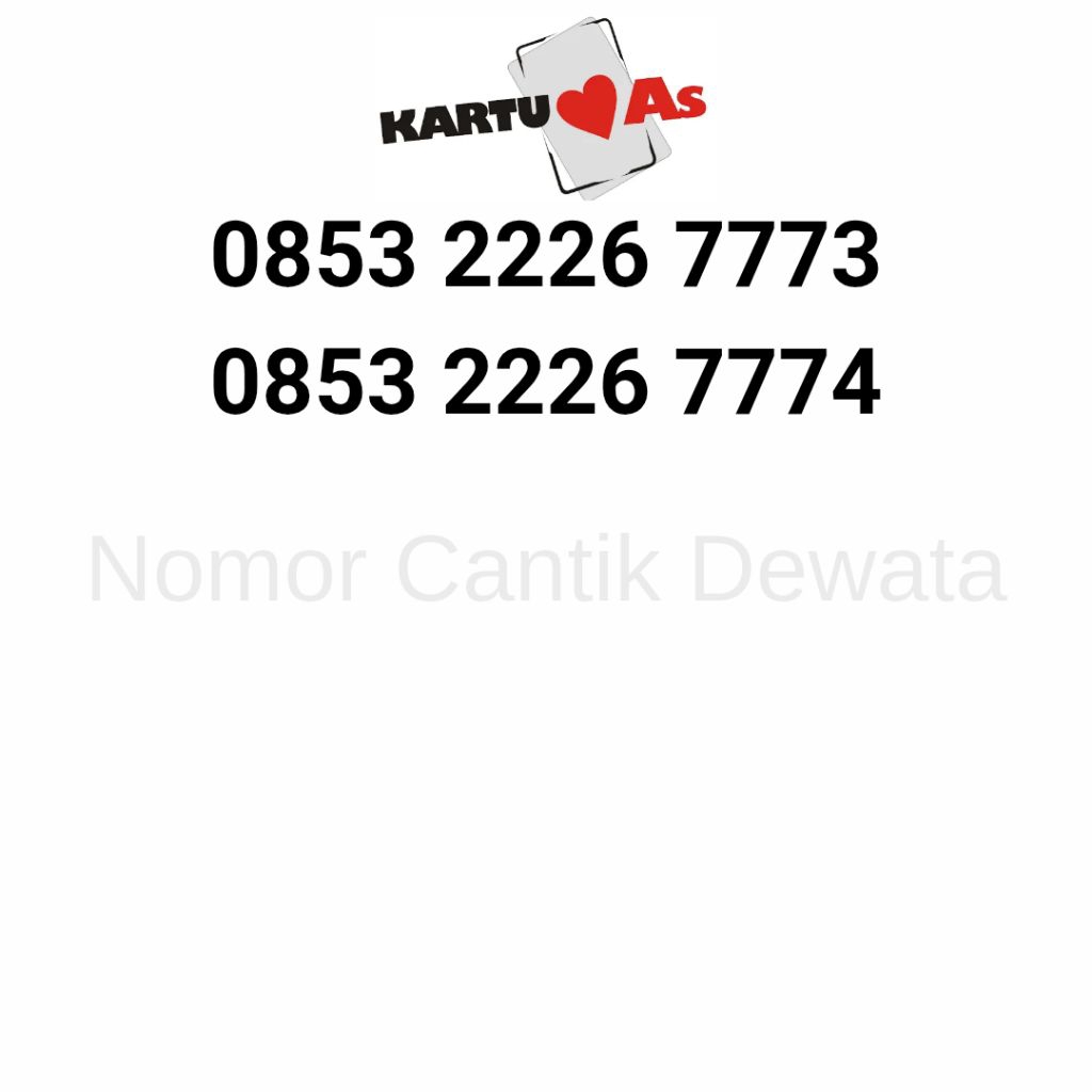 Nomor Cantik Kartu AS Seri Dobel Triple 222 777, Nomor Cantik Telkomsel, Nomer Cantik