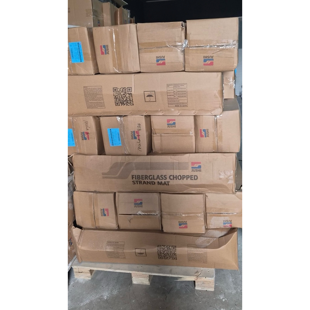 Mat Serat 300 / 400 Merk Jushi (Fiberglass Chopped Strand Mat 300 GSM)