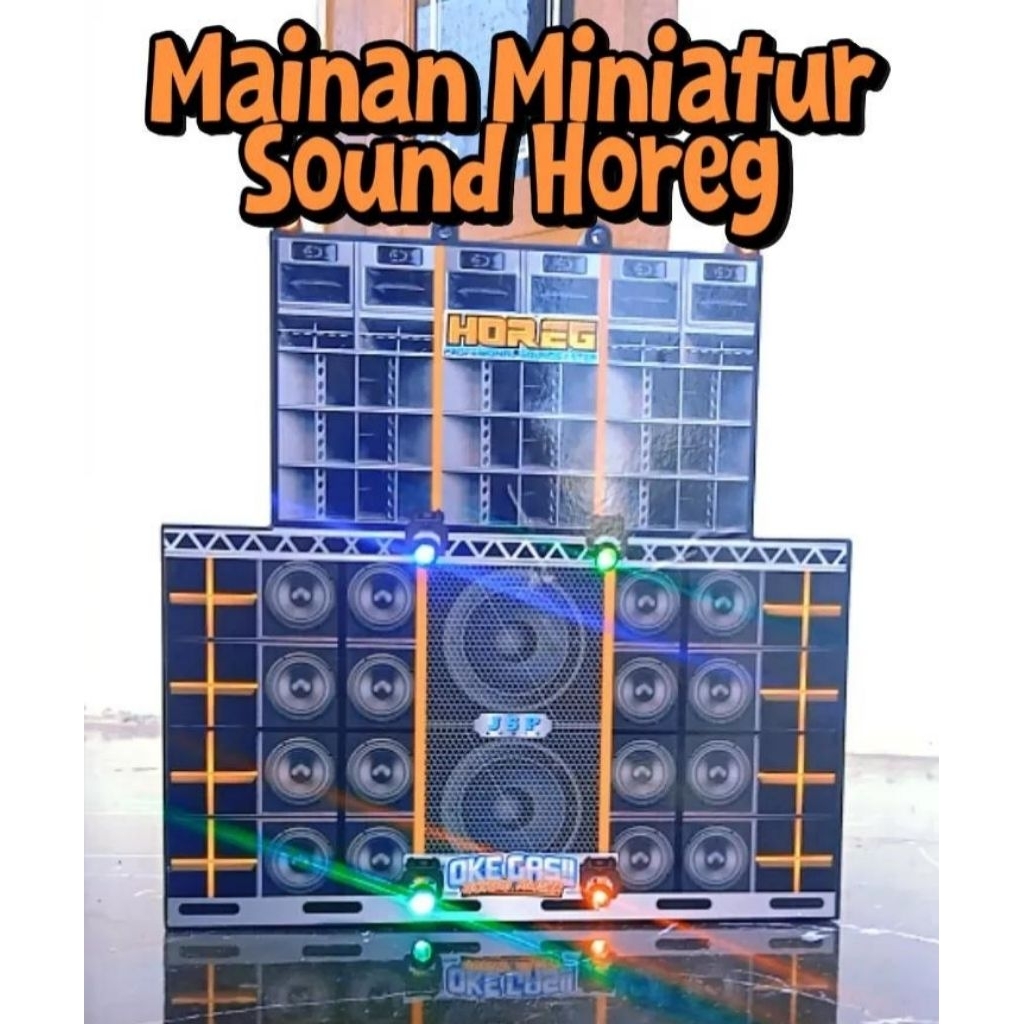 MAINAN MINIATUR SOUND HOREG LED MUSIKAN | SPEAKER MINI DJ SOUND SYSTEM ANAK UNIK & KEKINIAN