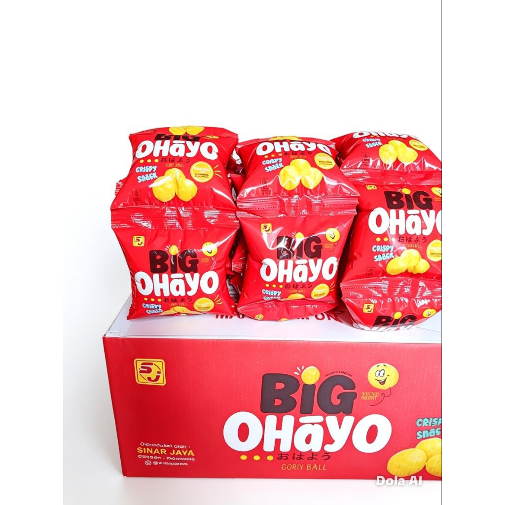 ciki snack Big Ohayo viral berhadiah bila beruntung 10 pcs