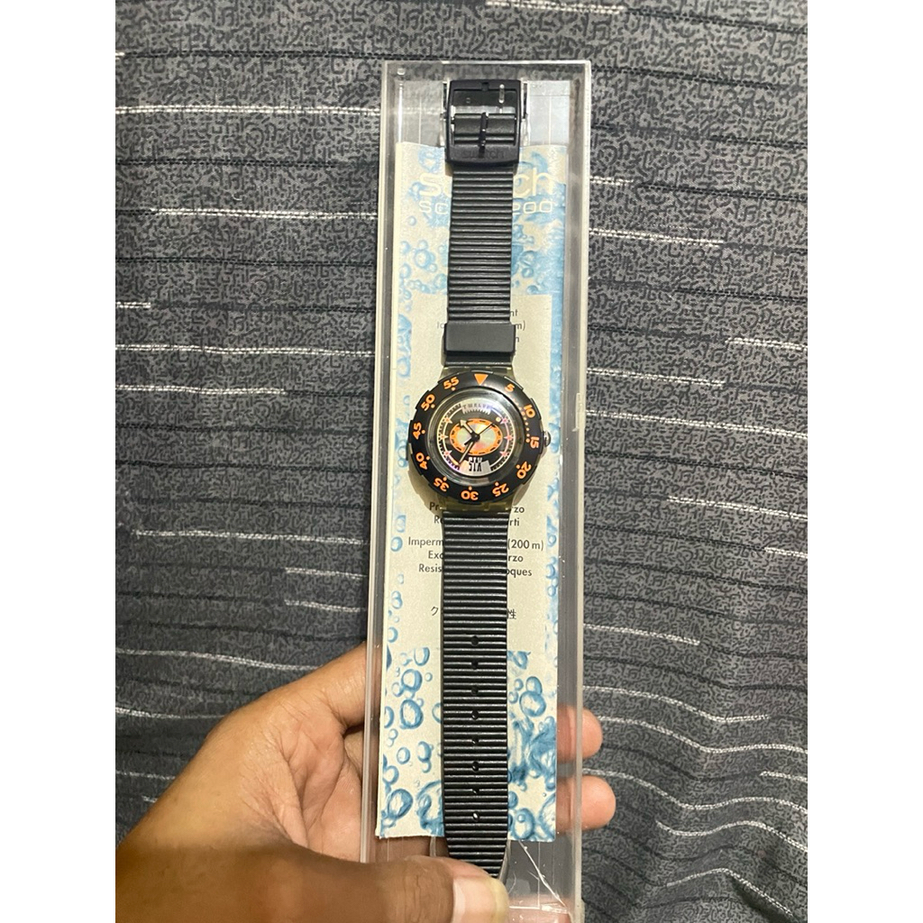jam tangan Swatch scuba 200 original