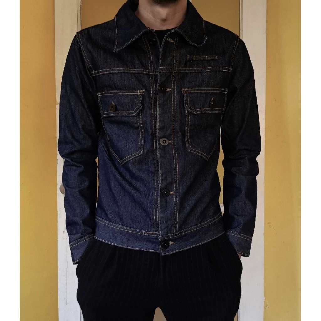Jaket Jeans Raw Denim GOU