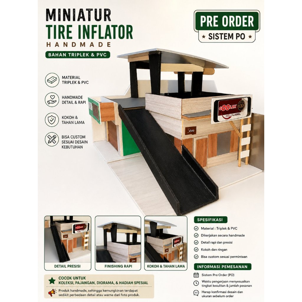 Miniatur rumah lantai 2