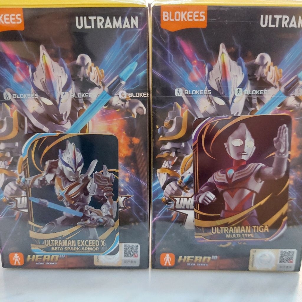 "ULTRAMAN EXCEED X BETA SPARK ARMOR, ULTRAMAN TIGA MULTI TYPE" Blokees Ultraman Galaxy Version S02 (
