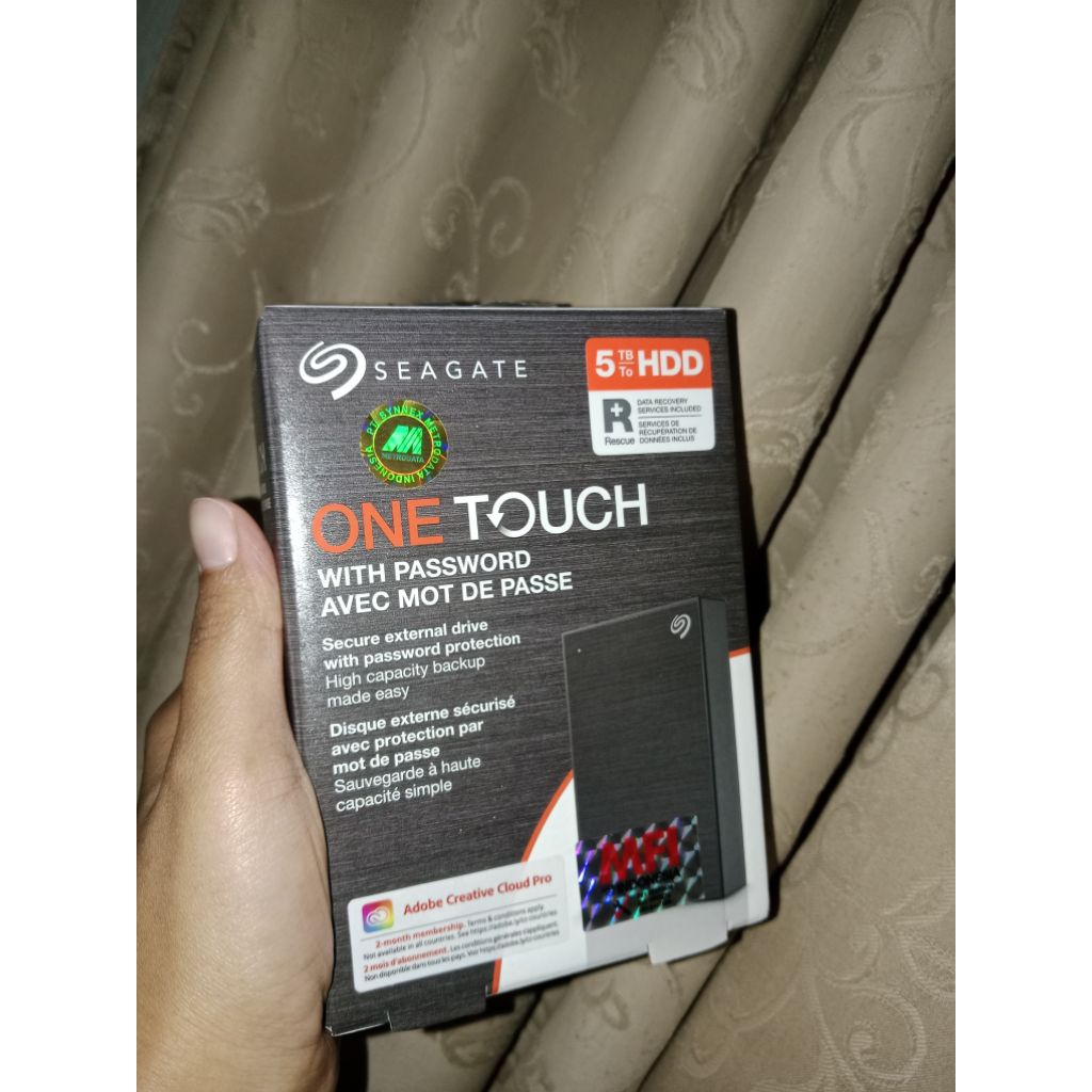 HDD external seagate 5TB one touch