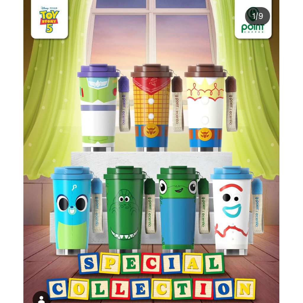 Tumbler Toy Story Tumbler x Point Coffee Indomaret