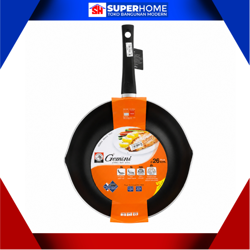 ZEBRA NON STICK FRY PAN - 26 CM GEMINI (D)