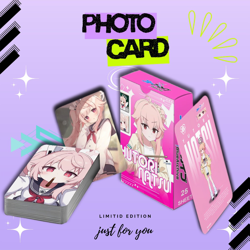 PHOTOCARD SET TERBARU YUTORI NATSU BLUE ARCHIVE PREMIUM 25 SHEET