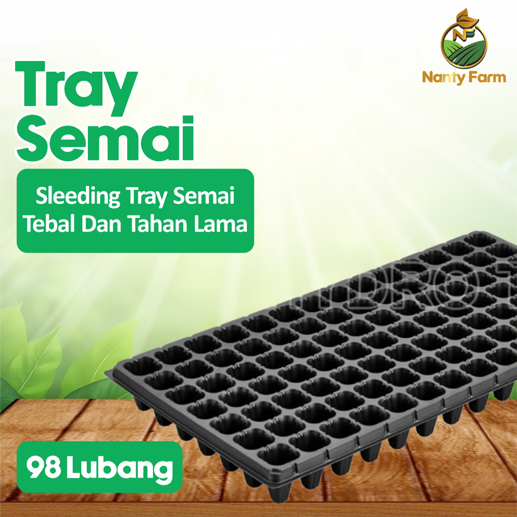Tray Semai 98 Lubang Traypot Bibit Seedling Tray Bibit - Tray Semai 98 Lubang
