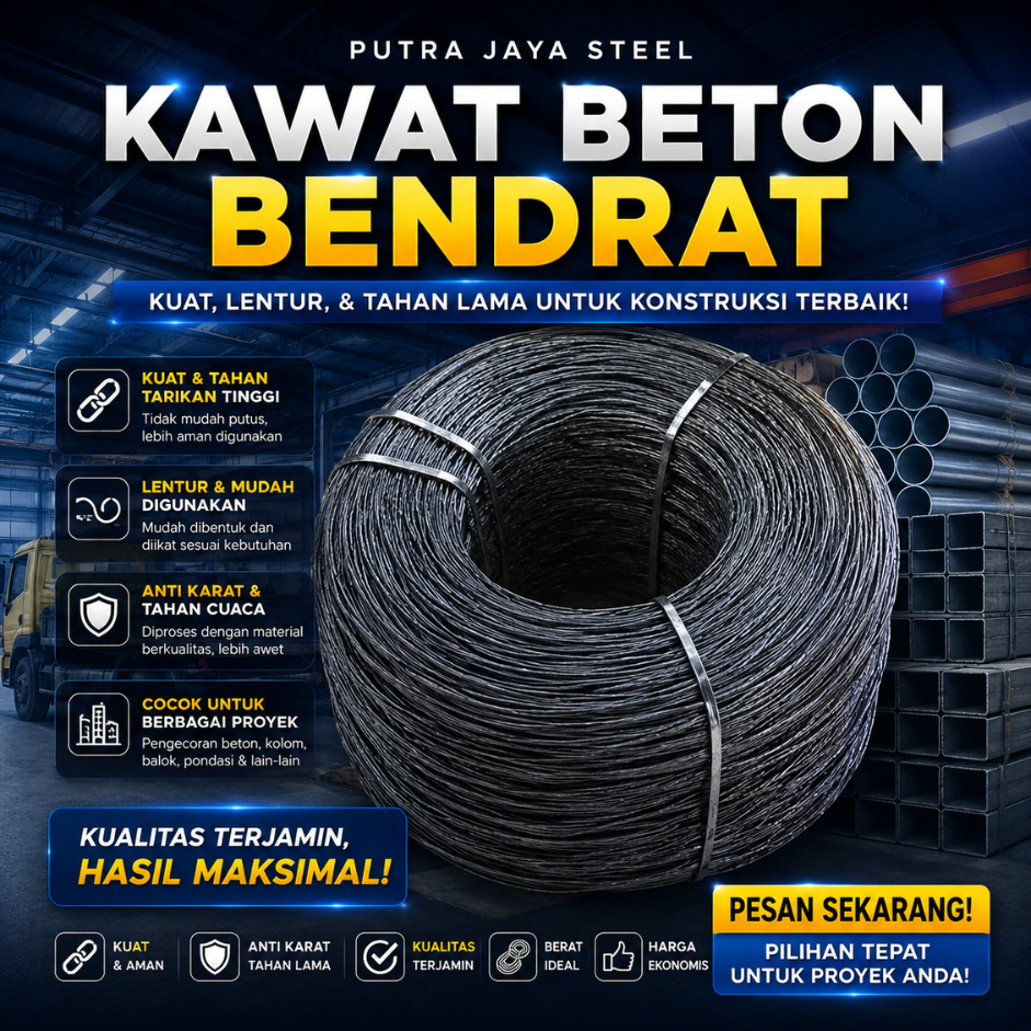 KAWAT BETON BENDRAT | KAWAT BENDRAT PERKG
