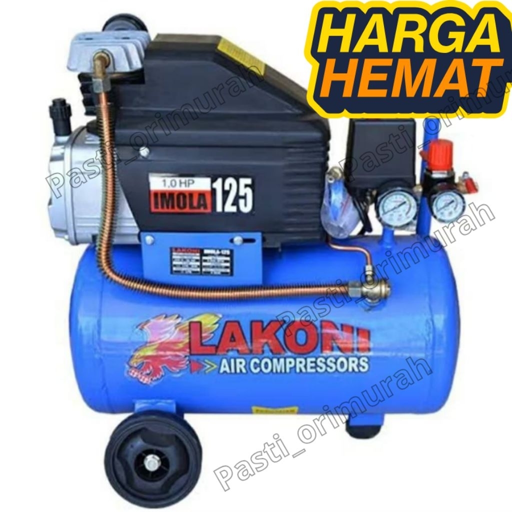 Lakoni Imola 125 Kompresor Angin Listrik 1 HP 25 Liter - Mesin Kompresor Pompa Angin 1PK