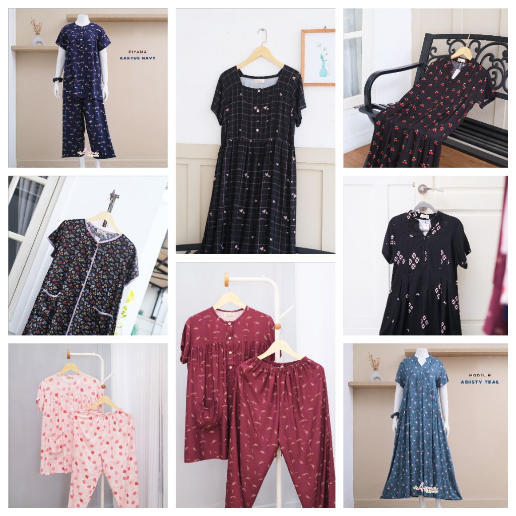 ASMA DAILY WEAR | HOMEDRESS RAYON PREMIUM HOMEWEAR TERBARU DASTER PANJANG MURAH KEKINIAN JUMBO BUMIL